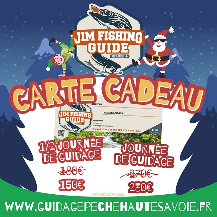 Bon cadeau guidage peche mouche leurre truite carnassier float tube haute savoie